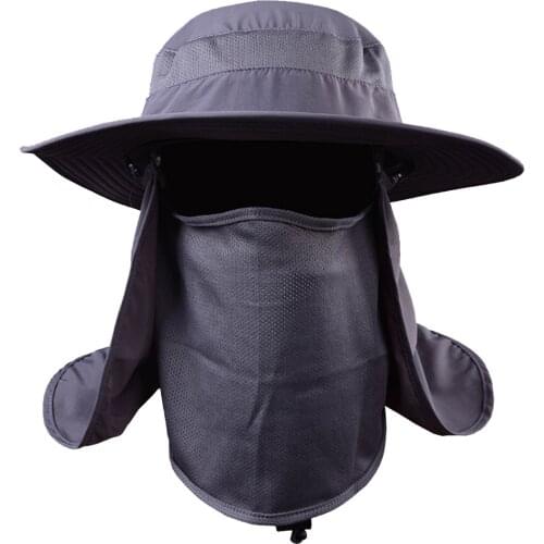 Outdoor Sports Travel Wide Brim Bucket Hat Fishing Sun Hat Quick-drying Summer Leisure Play Beach Hats Wide Brim Sun Hat