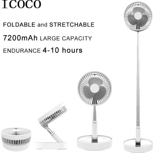 Wireless Electric Fan cooling Portable Folding Stretch All-in-one USB charging Fans large wind Small Air Conditioning Appliances