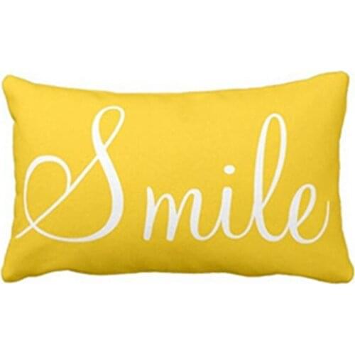30X50 Pillow Cover Home Rectangle Letter Design Pillowcase Household Comfortable Sleep Contracted Pure And Fresh Pillowcase