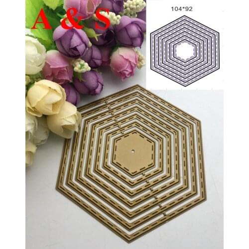 Q42 METAL CUTTING DIES Rhombus Scrapbook card invitation paper craft party decor embossing stencil cutter