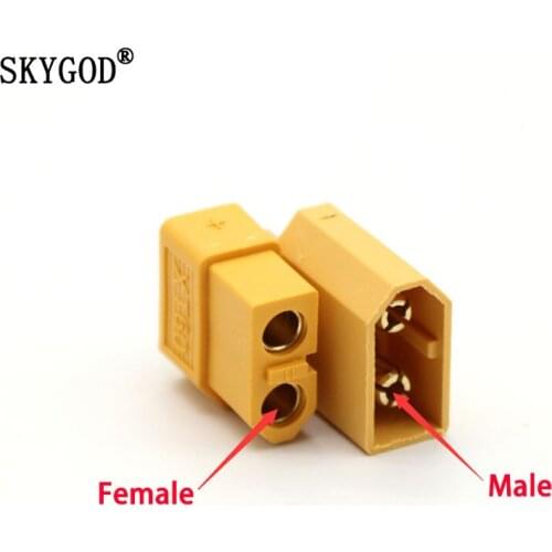 XT60 Connector Plug Male/female Bullet Welding Terminal Is Suitable for RC Lithium Polymer Battery Model Aircraft Accessories