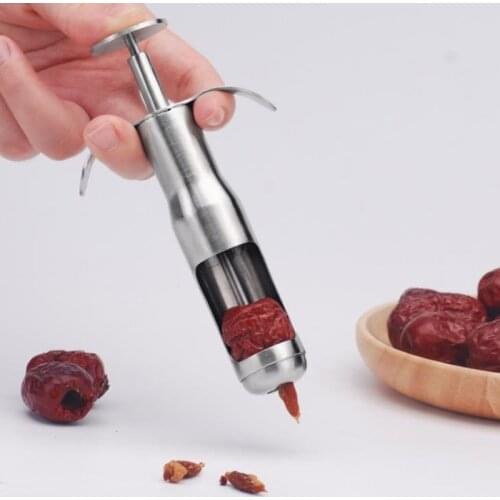 Stainless steel cherry and red date sheller, fruit seeder, kitchen core remover, kitchen tool