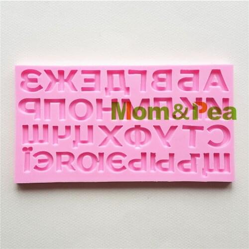 Mom&Pea MPA1762 Letter Shaped Silicone Mold Cake Decoration Fondant Cake 3D Mold Food Grade