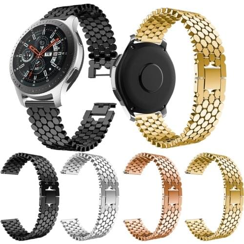 NewStainless Steel Replacement Smart Watch Band For Samsung Galaxy Watch 46mm Bracelet Watch Band Fashion Strap 22mm For Gear S3