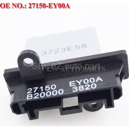 Blower Motor Resistor Part No# 27150-EY00A 271502-J000 27150-8H300 For X-trail NV200 Qashqai Maxima