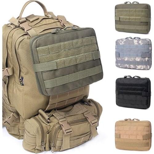 Waterproof Outdoor Tactical Waist Bag Multifunctional Military EDC Molle Tool Zipper Waist Pack Accessory Belt Hanging mag Pouch