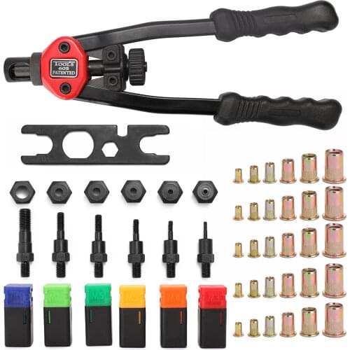 Hand Threaded Rivet Nuts Guns Riveter of Sleeve Nuts Rivnut Tool For Auto M3/M4/M5/M6/M8 Hand Riveter BT-606 Manual Rivet Tools
