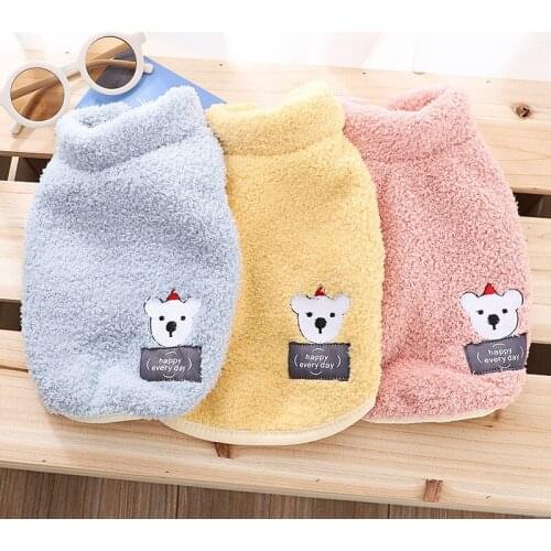Dog Vest Fleece Coat Doggie Puppy Outfit Cat Chihuahua Yorkshire Pomeranian Schnauzer Pug French Bulldog Dog Clothes Outfit 2022