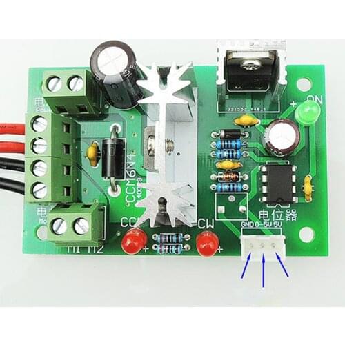 1pc 6V 12V 24V 30V 10A 200W DC Motor Speed Controller PWM Reversible CW CCW Regulator Switch