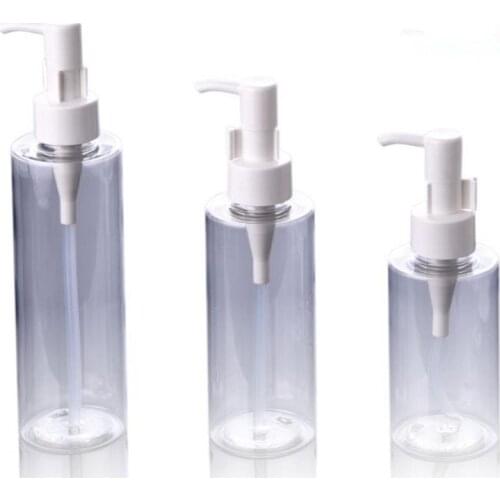 120ML Plastic Portable Shampoo Bottle With Longer Pump Empty Refillable Cosmetic Case For Traveler F20172416