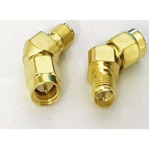 20pcs SMA Male to RP-SMA Female 135/45 Degree Adapter Antenna Connector for FPV