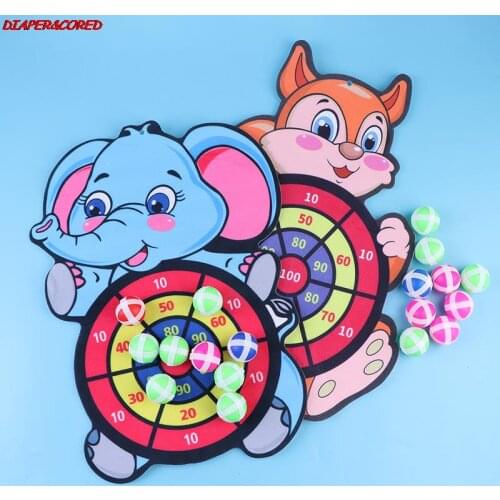 3/6/9Balls Montessori Shooting Target Sports Game Toys For Children Outdoor Toy Child Garden Indoor Sticky Ball Boys Gifts