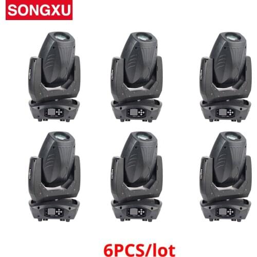 6pcs/lot 200W LED Moving Head Light Beam Spot Wash 3in1with Zoom Effect DJ Party Stage LIght for Night Club/SX-MH200S