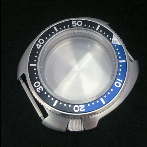 41mm Modified 316 Stainless Steel Watch Case Sapphire Glass with Gray Inner Shadow for NH35A/NH36 Movement