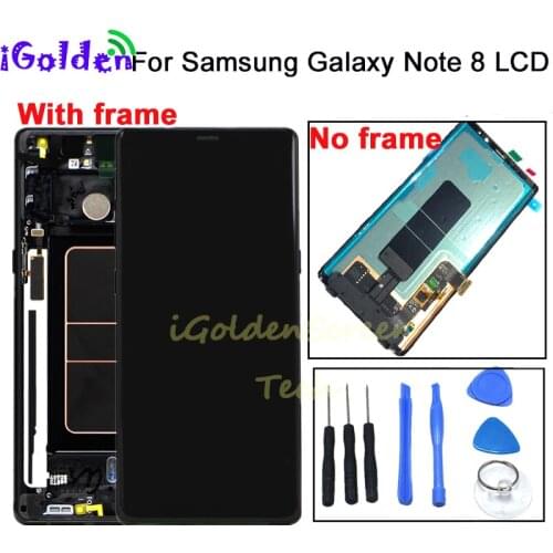 For Samsung Galaxy Note 8 LCD Touch Screen Digitizer Assembly with frame For Samsung Note8 N950 N950F N950FD N950U N950W LCD