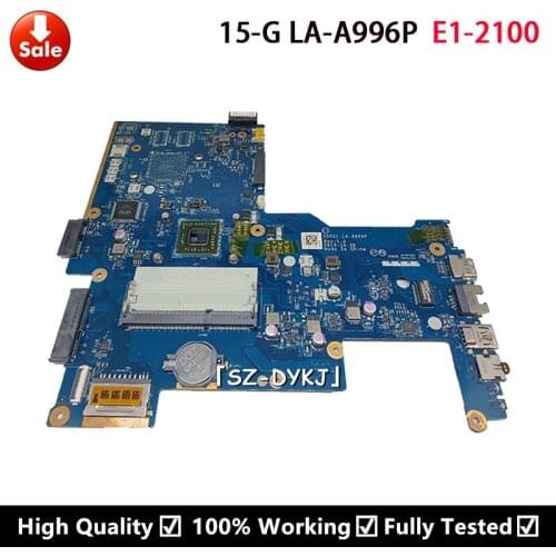 For HP 15-G 255 G3 Laptop motherboard EM2100 E1-2100 750633-501 750633-001 752783-001 752783-501 ZSO51 LA-A996P Mainboard