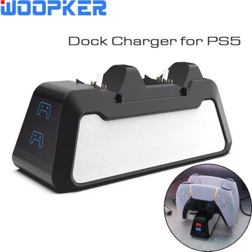 Dual Fast Charging Dock Station Controller Charger for PS5 Game Joypad Joystick Type-C USB 3.1 5V/1.5A