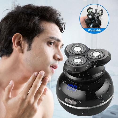 Electric Shaver for Men 5 in 1 Waterproof Razor Beard Trimmer Grooming Kit with Nose Trimmer Hair Clipper Face Cleansing Brush