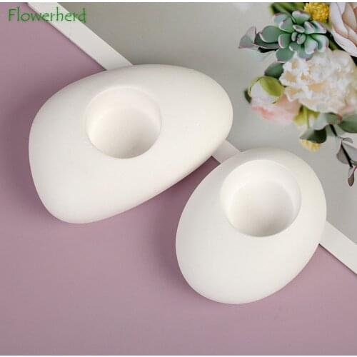 Cobblestone Candle Mold Stone Silicone Mold Candle Making Tool Handmade Craft Supplies 3D DIY Stone Candle Holder Aroma Diffuser