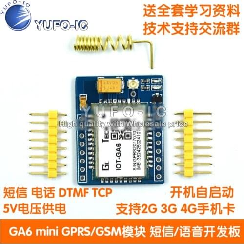 GA6-B Mini GPRS/GSM Module A6 SMS/Voice Development Board wireless Data Ultra SIM800L
