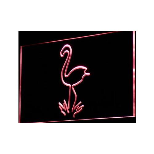 I828 Flamingo Animals Neon Light Light Signs On/Off Swtich 20+ Colors 5 Sizes