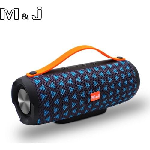 M&J Outdoor Bluetooth Speaker Wireless Portable Stereo Sound Deep Bass 10W System MP3 Music Audio AUX With Mic For Android IOS