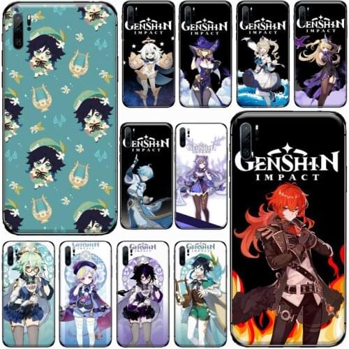 Genshin Impact cute cartoon Phone Case For Huawei honor Mate P 9 10 20 30 40 Pro 10i 7 8 a x Lite nova 5t