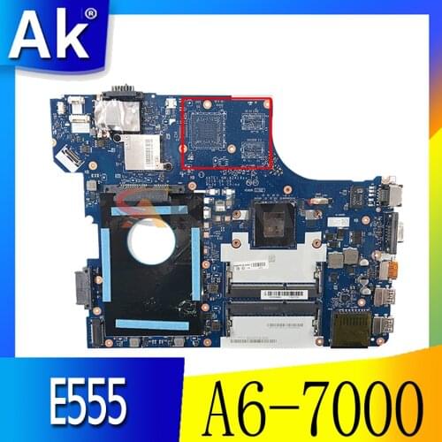 NEW 04X5624 Main Board For Lenovo E555 Laptop Motherboard AATE1 NM-A241 DDR3L Full tested W/ A6-7000 CPU