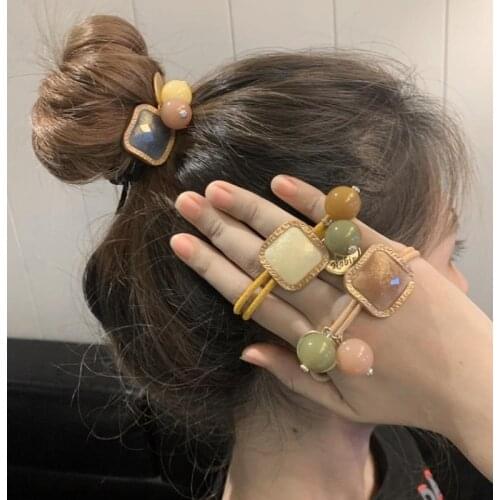 Retro Headband Womens Simple Ins Korean-Style Net Red Hair Band Cute Girl Adult Hair Band for Tying Hair