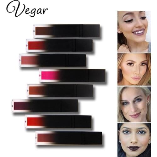 Professional Makeup Velvet Nude Lip gloss Waterproof Liquid Matte Lipstick Long lasting Black Lipstick Set Korean Cosmetics