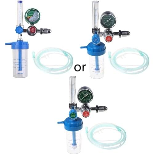 Oxygen Pressure Regulator O2 Pressure Reducer Gauge Meter Flow Gauge