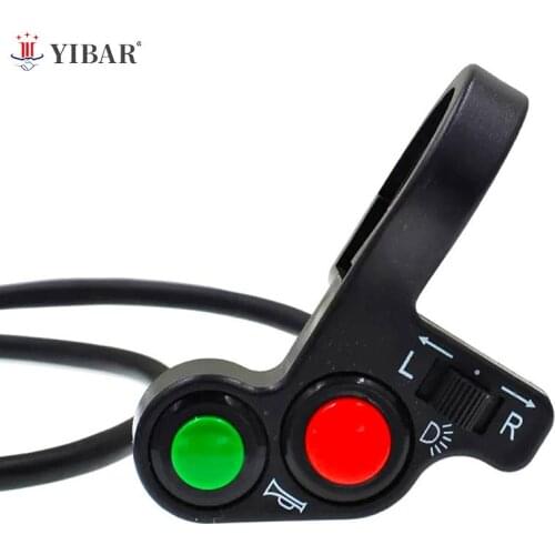Motorcycle Handlebar Light Switch Bike Scooter Horn Turn Signals On/Off Button