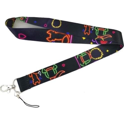Little Prince and Fox Cartoon Neck Strap Keychain Lanyard For Keys ID Badge Holder Keyring Hang Rope Mobile Phone Accessories