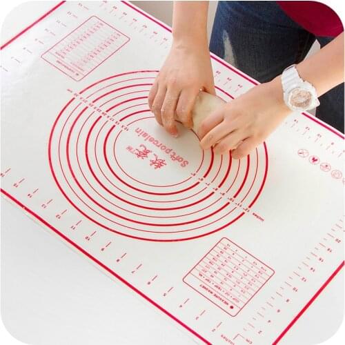 Thickening Silicone Baking Mat Non-stick Thicker Baking Kneading Pad Sheet Glass Fiber Rolling for Cake Macaron Baking