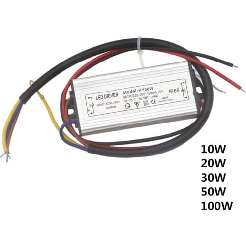 LED Driver 300mA 900mA 10W 20W 30W 50W 100W For LEDs Power Supply Unit AC85-265V Lighting Transformers For LED Chip Power Lights