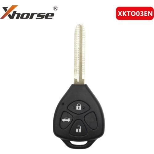 XHORSE XKTO03EN Wired Universal Remote Key for Toyota Style 3 Buttons for VVDI VVDI2 Key Tool English Version