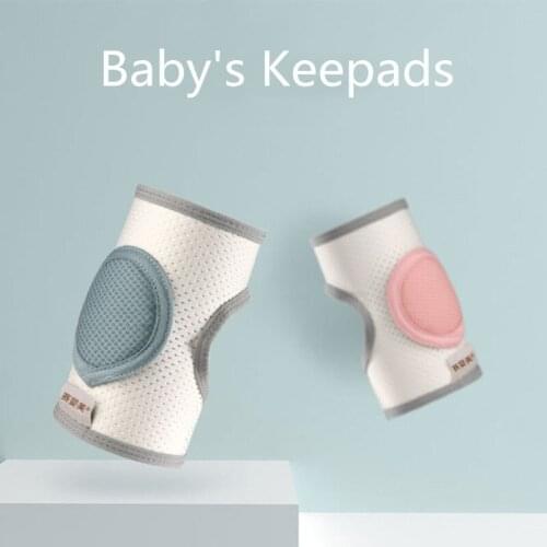 1 Pair Thicken Baby Crawl Knee Pads Protectors Anti Cushion Walking Breathable Leg Warmers For Infant Knee Support