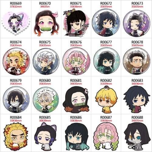 30pcs/lot Cartoon character Resin Flat Back for Hair Bows Planar Crafts for DIY Decoration