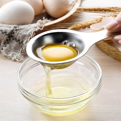 304 stainless steel egg yolk separator Egg separator Egg white separator egg holder whisk kitchen items baking egg slicer eggs