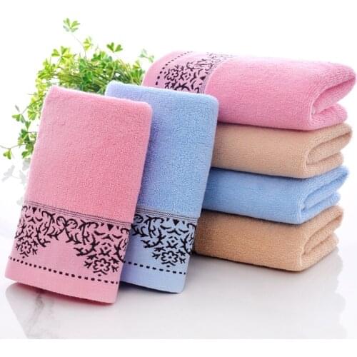 4pcs/lot Custom Towel Printing Embroidery Pure Cotton Made Household Washcloth Soft Absorbent Salute Welfare Factory direct