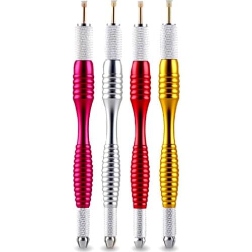 50pcs Microblading Pen Tattoo Manual Pen for Permanent Makeup Eyebrow Embroidered Pen Machine Microblading Needles Flex Round 5