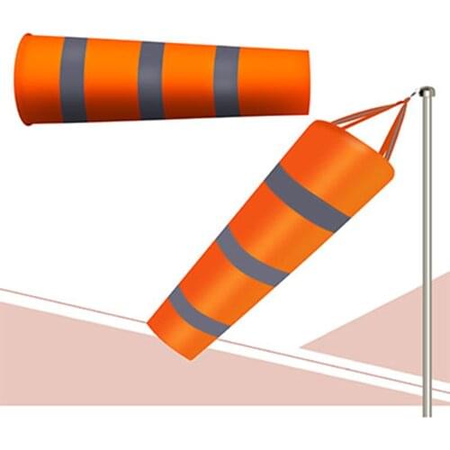 Outdoor Aviation Windsock Rip-Stop Wind Measurement Sock Bag Reflective Belt Wind Monitoring Toy For Meteorology