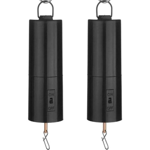 Battery Powered Wind Spinner Black Rotate Motor for Hanging Wind Chime Ornament 2Pcs