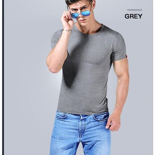 Мужские однотонные футболки CaiwenKelun China At AliExpress