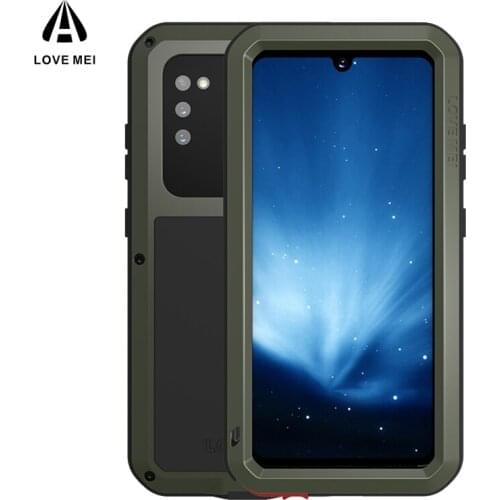 LOVE MEI For Samsung Galaxy A41 Case Shock Dirt Proof Water Resistant Metal Armor Cover Phone Case For Galaxy A41