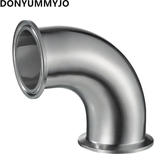 DONYUMMYJO 51MM 2" Sanitary Ferrule Elbow 90 Degree Pipe Fittings Tri Clamp Stainless Steel S304