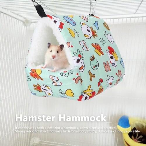 Pet Hammock Rat Hamster Sleeping Bag Hanging Bed House Swing Rabbit Warm Hamster Hanging Nest Strong rebound effect sturdy