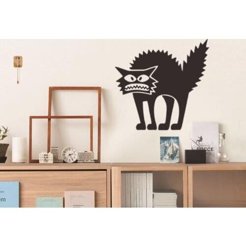 Halloween Thriller Cat Funny Animal Vinyl Decal Car Sticker Motorcycle Accessories