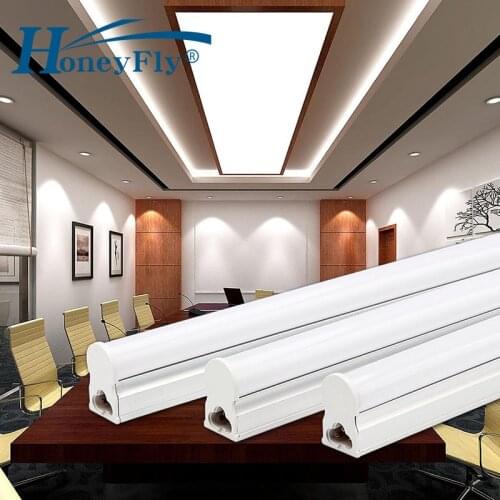 HoneyFly T5 LED Ceiling Lamp 30/60cm 4/9W Wall Lamp Connectable LED Tube T5 220V PC Hospital Office Home LED Panel Light