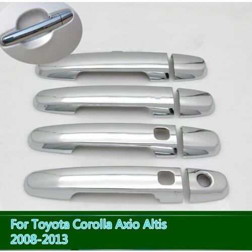For Toyota Corolla Axio Altis 2008-2013 New Chrome Car Door Handle Cover Trim Car Styling Car Accessories Overlay